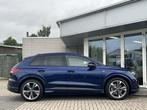 Audi Q4 e-tron 40 S-LINE 77 kWh 204PK HUD+ACC+CARPLAY+MATRIX, Auto's, Audi, Automaat, Achterwielaandrijving, Gebruikt, Blauw