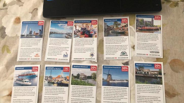 Kortingsbon Rondvaart Boten maastricht,rotterdam,giethoorn, Tickets en Kaartjes, Kortingen en Cadeaubonnen