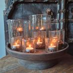 Bubbellicht, windlicht, metal chips, landelijk, bubbelglas, Landelijk by Suus, Nieuw, Ophalen of Verzenden, Landelijkbysuus@gmail.com