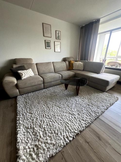 Bank, Huis en Inrichting, Banken | Bankstellen, Gebruikt, Hoekbank, Vierpersoons of meer, 300 cm of meer, Minder dan 75 cm, Stof