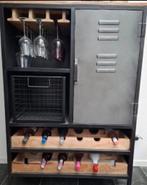 Industriële Wijnkast - 131cm Hoog, Ophalen