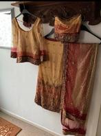 Prachtige Bollywood Lehenga, Ophalen of Verzenden, Zo goed als nieuw, Maat 36 (S), Beige