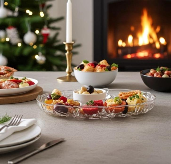 Ovaalvormig gegraveerd tulpenbord Gemaakt in Japan - gemerkt, Antiek en Kunst, Antiek | Glas en Kristal, Ophalen of Verzenden