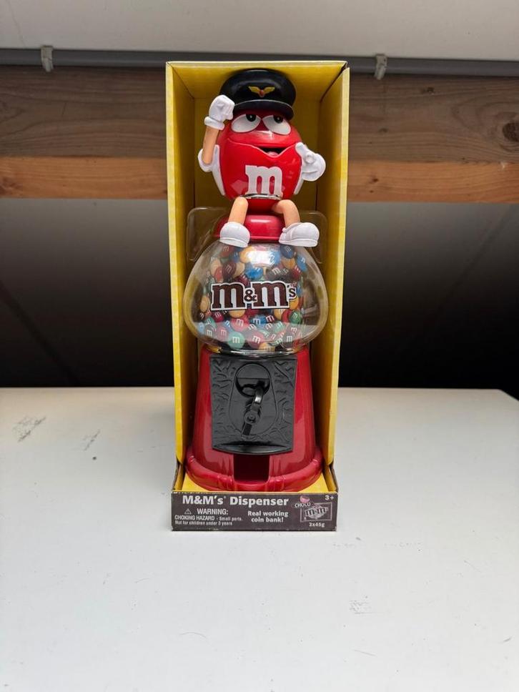 M&M’s Dispenser – Captain Red (Coin Bank) – Nieuw in Doos, Verzamelen, Merken en Reclamevoorwerpen, Nieuw, Gebruiksvoorwerp, Ophalen of Verzenden