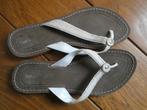 Leren teenslippers, Slippers, Wit, Nieuw, Ophalen of Verzenden