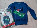 Dino kersttrui 122-128, Ophalen of Verzenden, Zo goed als nieuw, Jongen of Meisje, Trui of Vest