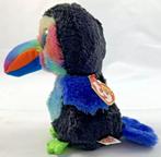 Ty Beanie Boos Beaks Toekan glitterogen knuffel 15 cm nieuw, Ophalen of Verzenden, Zo goed als nieuw, Overige typen