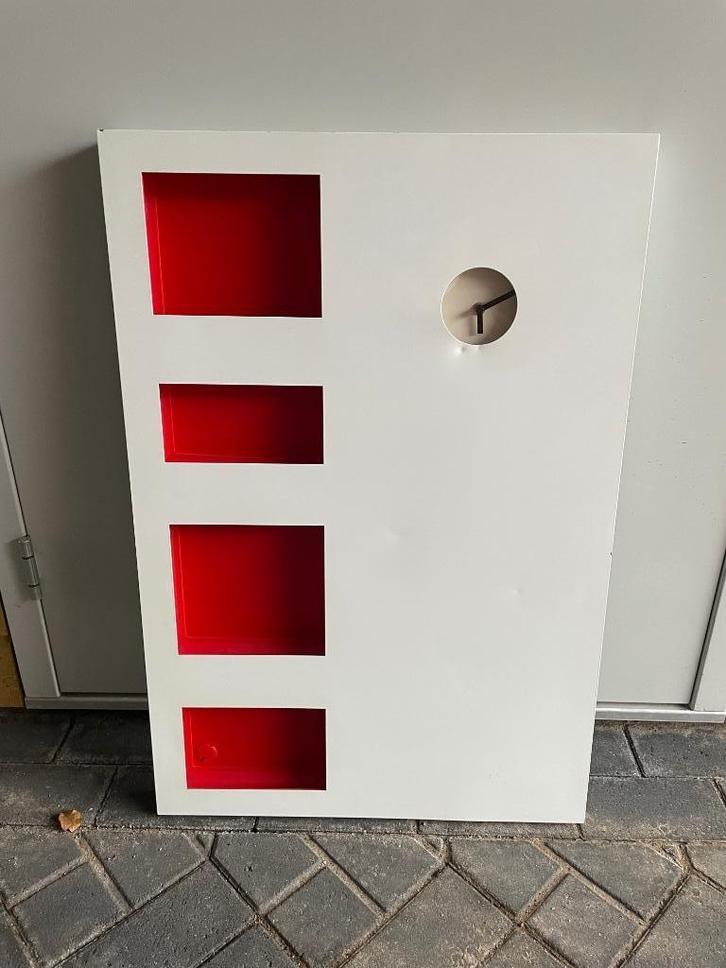 Whiteboard met opbergvakjes, Huis en Inrichting, Woonaccessoires | Memoborden, Gebruikt, Magneetbord, Ophalen