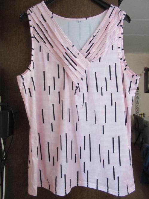 Luchtig mouwloos shirtje topje - Maat XL, Kleding | Dames, Tops, Nieuw, Maat 46/48 (XL) of groter, Roze, Zonder mouw, Verzenden