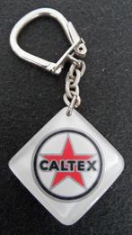 Caltex motorolie sleutelhanger, oudje met christoffel, Zo goed als nieuw, Verzenden, Gebruiksvoorwerp