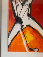 Herman brood golfer, Antiek en Kunst, Ophalen of Verzenden