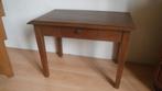 Eiken tafel met laatje 49 cm. hoog cm. tafeltje bijzettafel, Ophalen of Verzenden