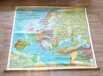 Oude / Vintage , grote wandkaart van Europa - J.B. Wolters, Ophalen, Aardrijkskunde