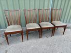 Vintage stoelen 4x aa patijn, Huis en Inrichting, Stoelen, Ophalen, Vier, N, N