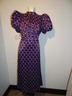 Rotate Birger Christensen jurk eye catcher pof mouw bloemenM, Kleding | Dames, Jurken, Maat 38/40 (M), Verzenden, Paars, Zo goed als nieuw