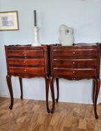 2 vintage nachtkastje kastjes, Ophalen, Minder dan 45 cm