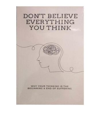 E-book dont believe everything you think beschikbaar voor biedingen
