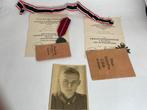 Duitse medaille set van 1 soldaat, Ophalen of Verzenden, Landmacht, Duitsland, Lintje, Medaille of Wings