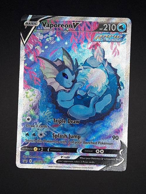 Promo Vaporeon Vmax SWSH 181, Hobby en Vrije tijd, Verzamelkaartspellen | Pokémon, Zo goed als nieuw, Ophalen of Verzenden
