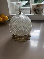 Plafonnière eikellamp, Ophalen of Verzenden, Gebruikt, Glas, Regency
