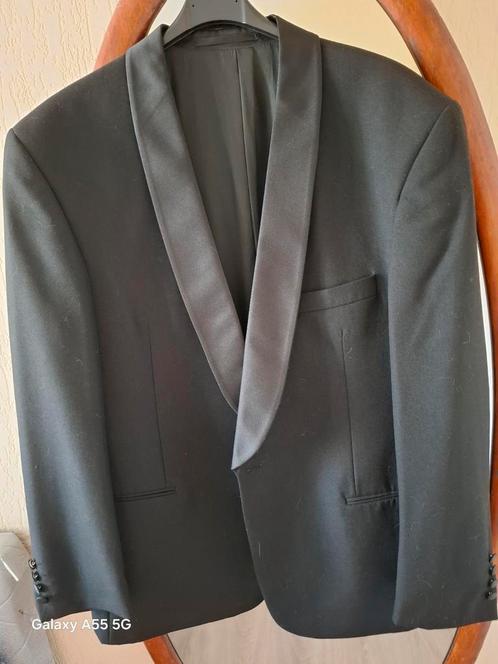 Zwarte Smoking Jas - Stijlvol en Elegant, Kleding | Heren, Kostuums en Colberts, Zo goed als nieuw, Maat 52/54 (L), Zwart, Ophalen of Verzenden