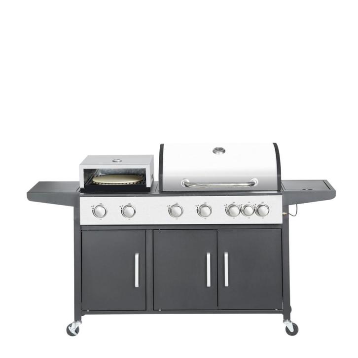 SUMM - Salvatore - Zwart - Staal - Barbecue - Pizza Oven, Tuin en Terras, Gasbarbecues