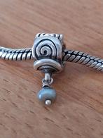 Pandora bedel met grijze parel voor armband of ketting, Sieraden, Tassen en Uiterlijk, Bedels, Parel, Pandora, 1 bedel, Ophalen of Verzenden