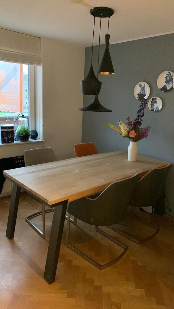 Eettafel set van xooon, Huis en Inrichting, Tafels | Eettafels, Gebruikt, 50 tot 100 cm, 150 tot 200 cm, Vier personen, Rechthoekig