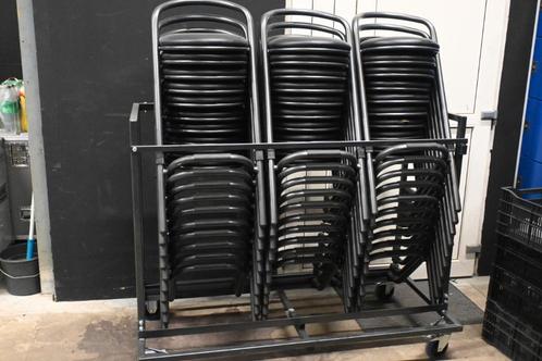 Barkrukken met trolley, Huis en Inrichting, Barkrukken, Zo goed als nieuw, 60 tot 90 cm, Metaal, 5 krukken of meer, Met voetsteun