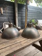 Messing hanglamp 2 stuks landelijk / industrieel, Ophalen of Verzenden, Zo goed als nieuw, Landelijk industrieel, Metaal