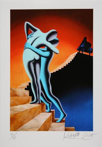 Mark Kostabi - Ascendance - Litho Handgesign. beschikbaar voor biedingen