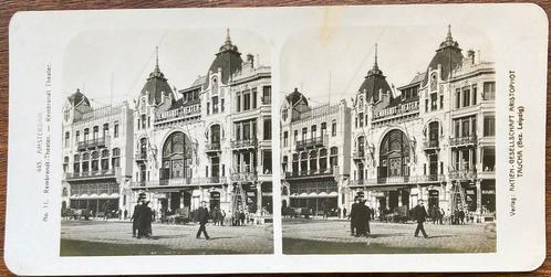Stereofoto REMBRANDT THEATER Amsterdam 1900, Verzamelen, Foto's en Prenten, Gebruikt, Voor 1940, Verzenden