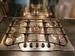 Bauknecht 5 pits RVS gaskookplaat met elektrische ontsteking, Witgoed en Apparatuur, Kookplaten, Ophalen, Gebruikt, Inbouw, Gas
