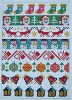 Borduurpatroon   Kerst  Merklap   nr 5972, Hobby en Vrije tijd, Verzenden, Nieuw, Handborduren, Patroon