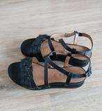 Nieuwe sandalen zwart van Manfield mt 39, Zwart, Zo goed als nieuw, Manfield, Sandalen of Muiltjes