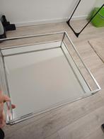 Spiegel dienblad - Vierkant, Ophalen of Verzenden, Zo goed als nieuw, Vierkant, Metaal