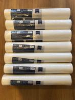 Overschilderbaar vliesbehang wit met reliëf, Huis en Inrichting, Stoffering | Behang, Ophalen, 25 tot 50 m², Wit