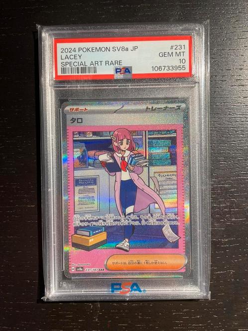 Pokemon Lacey Psa 10, Hobby en Vrije tijd, Verzamelkaartspellen | Pokémon, Zo goed als nieuw, Ophalen of Verzenden