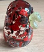 Vintage rode Murano glazen Pinguin/vogel figuur., Antiek en Kunst, Kunst | Designobjecten, Ophalen of Verzenden
