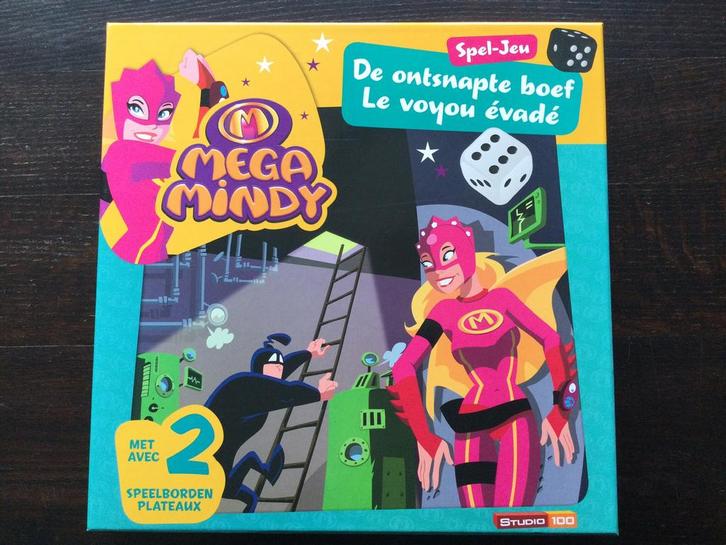 Mega Mindy bordspel de ontsnapte boef, Hobby en Vrije tijd, Gezelschapsspellen | Bordspellen, Zo goed als nieuw, Een of twee spelers