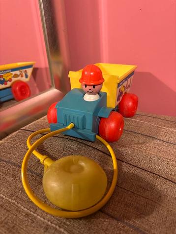 1982 Fisher-Price Jiffy Dump Truck FP-151 Kipplaster Vintage beschikbaar voor biedingen