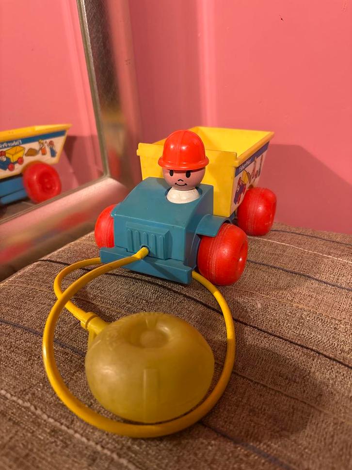 1982 Fisher-Price Jiffy Dump Truck FP-151 Kipplaster Vintage, Antiek en Kunst, Antiek | Speelgoed, Ophalen of Verzenden