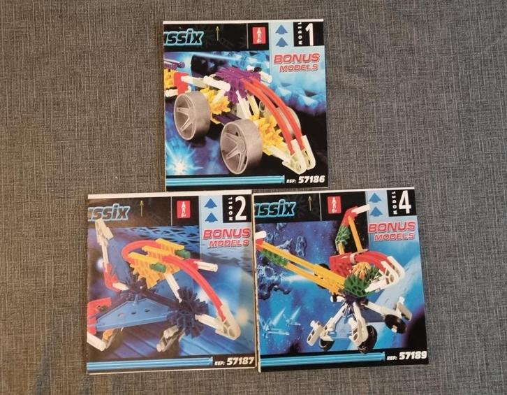 3 stuks originele KNEX Bouwtekeningen, Kinderen en Baby's, Speelgoed | Bouwstenen, Zo goed als nieuw, K'nex, Ophalen of Verzenden