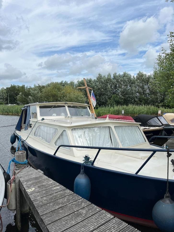 Motorboot, Watersport en Boten, Motorboten en Motorjachten, Gebruikt, Staal, 9 tot 12 meter, Diesel, Binnenboordmotor, 30 tot 50 pk