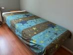 dekbedhoes en sloop sterren donkerblauw groen 135x200, Blauw, Dekbedovertrek, Ophalen of Verzenden, Zo goed als nieuw