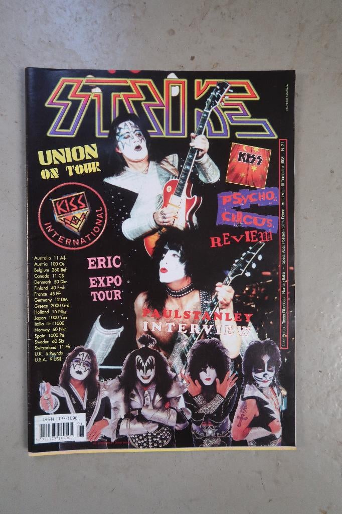 Kiss - Fanmag Strike, Verzenden, Zo goed als nieuw, Boek, Tijdschrift of Artikel