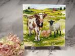 Ambiente knutsel servetten boerderij dieren decoupage HM515, Ophalen of Verzenden, Nieuw, Materiaal