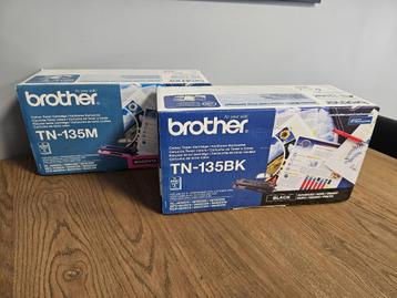 Brother Toners Zwart/Magenta (TN-135K & TN-135M) beschikbaar voor biedingen