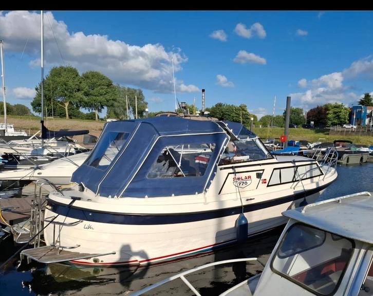 Spitsgatter Polar 770 met boegschroef (106pk), Watersport en Boten, Motorboten en Motorjachten, Gebruikt, Polyester, 6 tot 9 meter