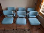 6 gispen stoelen 1235, Huis en Inrichting, Blauw, Vintage, Ophalen of Verzenden, Zo goed als nieuw